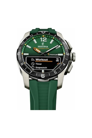 Festına F23000/2 Connected D Green Erkek Kol Saati Gri - Siyah