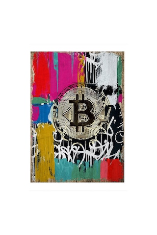 Bedeko Bitcoin Model Mdf Tablo 50 Cm X 70 Cm