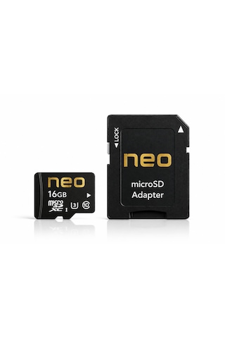 Neo 16 Gb Hafıza Kartı Micro Sd Kart Ve Adaptörü 100 Mb/s