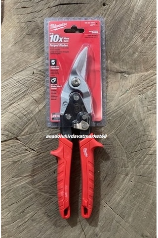 Milwaukee Cobalt Çelik Sac Makası Sol Köşebent Makası Kaportacı Makası 260mm 2v