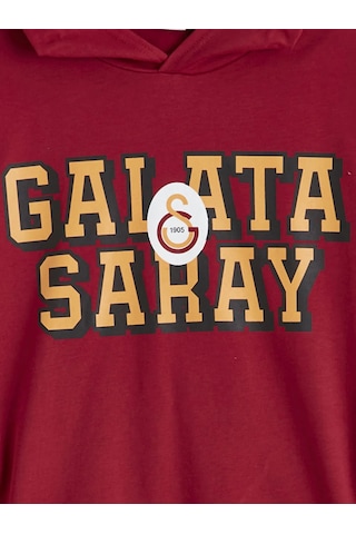 Lc Waikiki Kırmızı Galatasaray Baskılı Erkek Çocuk Sweatshirt KIrmızı