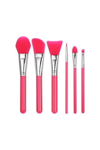 Shineyee 6'li Silikon Makyaj Fırçası Seti - Fondöten Ve Mask Uygulama Fırçaları, Dökülmez, Hafif Ve Ekonomik