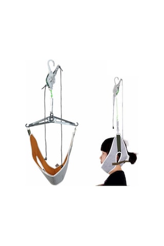 Kapı Süspansiyon Tipi Boyun Koruyucu Sedye Taşınabilir Asılı Servikal Çekiş Cihazı İle