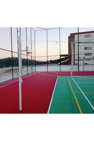 Adelinspor Diomond Voleybol Direği Metal Yükseklik Ayarlı Gerdirme Aparatlı Ankrajlı