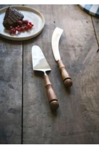 The Mia Woody Pasta Servis Takımı 2 Parça Kahverengi