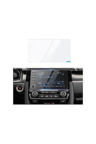 Honda Civic Makyajlı Kasa Fc5 Navigasyon Ekran Koruyucu 9h Nano