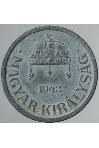 Macaristan 2 Filler 1943 İkinci Dünya Savaşı Dönemi Çinko.