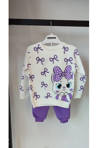 Carnaval Wear Kedili Kız Çocuk Takım Mor