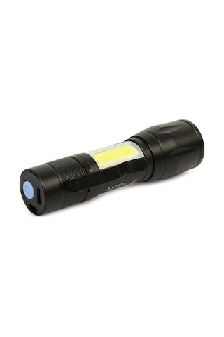 Ps-2115 Ultra Güçlü Usb Şarjlı El Feneri Kutulu Kamp Feneri Avcılık Feneri Çok Renkli