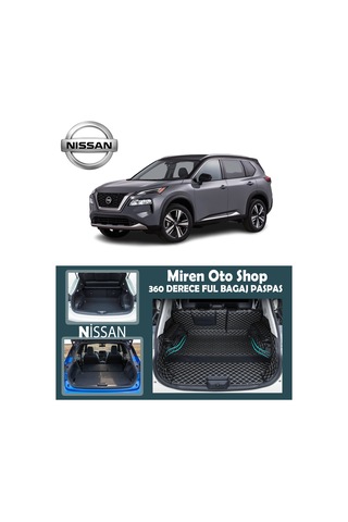 Nissan Tüm Modellerine Özel 5D Havuzlu Suni Deri Ful Bagaj Paspas