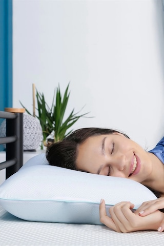 Varol Eterna Ocean Visco Aroma Therapy Yastık 60x40x14 Beyaz/50x70cm Mavi