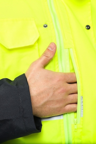 Uniprom İş Kabanı Parka Su Ve Rüzgar Geçirmez Rain Safety Model Membranlı Neon Sarı Erkek Neon Sarı