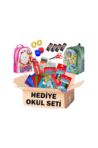 Faber Full Okul Seti Kuru Sulu Pastel Keçeli Boya Çanta N11.19535