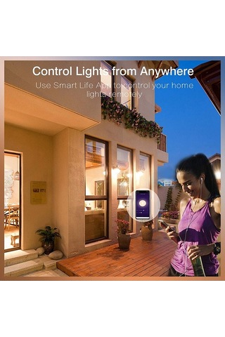 Ulzyvf Sesle Kontrolü Akıllı Ampul: Zamanlayıcı, Rgb+w+c Aydınlatma, Grup Kontrolü Ve Cihaz Paylaşımı Özellikleri Şeffaf Şeffaf