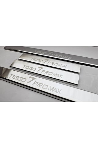 Chery Tiggo 7 Promax Krom Lazer Kapı Eşiği Paslanmaz Çelik