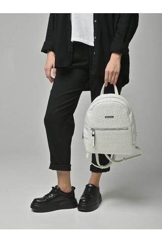 Daniele Patrici Şehir A5 Deri Sırt Çantası 210533440 Beyaz