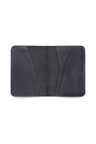 Guard Leather Guard Geyik Baskılı Antik Siyah Deri Kartlık Çok Renkli