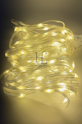 10 Metre Gün Işığı Peri Led Işık Ip64 Dış Mekan Jack Eklemeli Dekoratif Led Işık Yılbaşı Süsü Gün Işığı