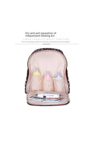 Çok Fonksiyonlu Büyük Kapasiteli Sırt Çantası Anne Çantası Gebelik İçin Sırt Çantası - Mavi