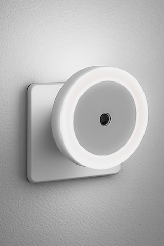 Yuvarlak Otomatik Gece Lambası Işığa Duyarlı Karanlık Ldr Sensörlü Koridor Beyaz Gc01 Beyaz