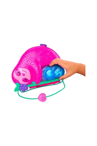 Polly Pocket Tembel Hayvan Ailesi 2'si 1 Arada Kompakt Çanta HRD40