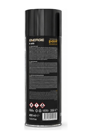 Energıe Sprey Boyalar 400ml X Mat Siyah Siyah
