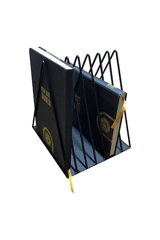 Wess Dizayn Metal Üçgen Dergilik, Plaklık, Gazetelik 7 Li Sac Raf Wd43s