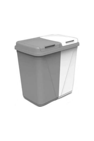 Bayev Iki Bölmeli Galoş Bone Kutusu Çöp Atık Ayrıştırma Sepeti 30 30 60 Lt Çok Renkli