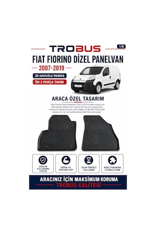 Trobus Fiat Fiorino 1.3 Mjt Dizel Panelvan 2007-2019 2d Havuzlu Paspas 2 Parça