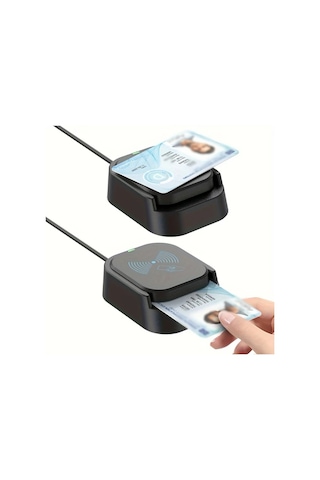 Elmpaly Usb 2.0 Akıllı Kart Okuyucu Ve Nfc İkili Siyah Ic Kart Okuyucu
