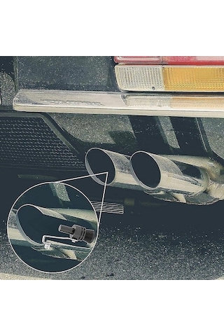 Ulzyvf Turbo Ses Çıkartıcı Egzoz Düdüğü - Siyah Alüminyum, Tüm Araçlara Uyumlu