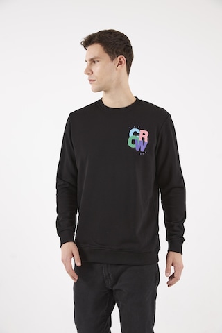 The Crow Colourful Siyah O-yaka Sweatshırt Siyah