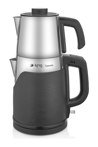 King Tremolo Kcm335 Çay Makinesi Inox 1,2 Litre Demlik Kapasitesi Paslanmaz Çelik Gövde Ve Demlik İle Şık Tasarım