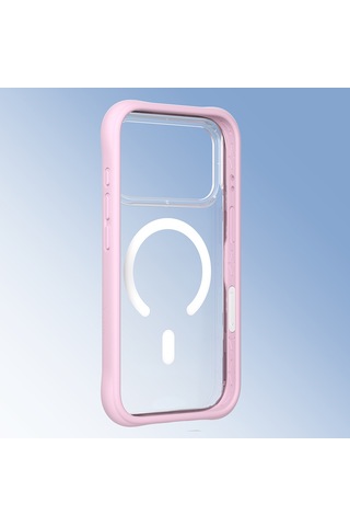 Apple Uyumlu iPhone 17 Pro  Kılıf M-safe Şarj Özellikli Airbagli Youngkit Dynamic 2 Serisi Kapak Pembe Pembe
