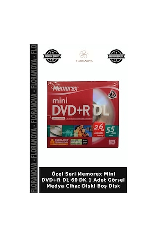 Özel Seri Memorex Mini Dvd+r Dl 60 Dk 1 Adet Görsel Medya Cihaz Diski Boş Disk
