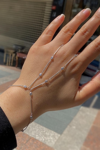 Gümüş Taşlı Çubuklu Şahmeran Bileklik Cm5626e9 Diğer