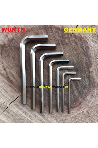 Würth Alyan Takımı Alyan Anahtar Seti Cr Çelik 7Pcs Germany