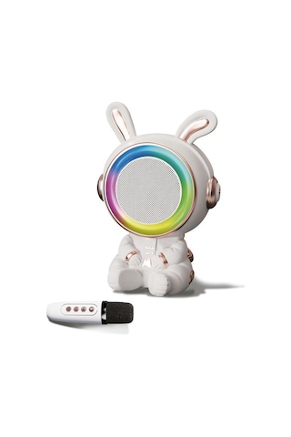 Sunix 20w 2400 Mah Karaoke Mikrofonlu Ledli Bluetooth Hoparlör Bts-252