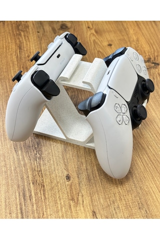 Gamepad - Oyun Kolu Standı Ps5 Ps4 Xbox Pc Uyumlu Üstten Arttırılabilir Mermer Beyazı Mermer Beyazı