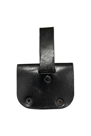 Delux Serisi Şık Kılıf Taşınabilir Model Cep Tipi Single Sword Siyah Kompakt Deri Kılıfı