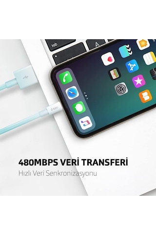 Ttec Mini Cable 30 Cm Lightning Data Ve Şarj Kısa Kablo Beyaz 2dk7512b 1 Adet