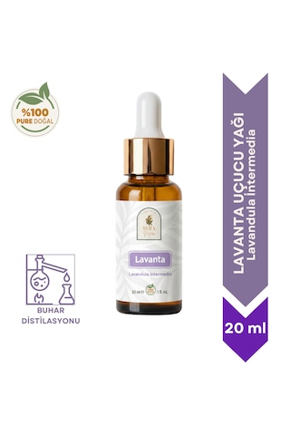 %100 Saf Lavanta Uçucu Yağı 20 Ml - Doğal Ve Sakinleştirici Terapi Yağı 20 ML
