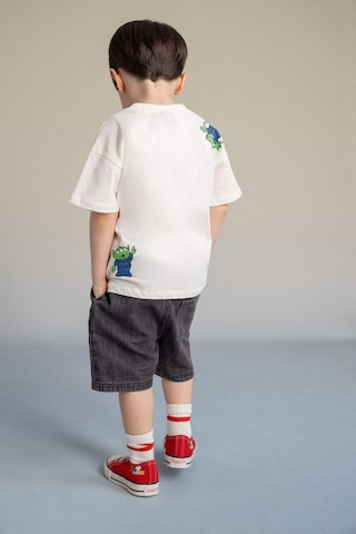 Defacto Pamuklu Denim Şort Erkek Bebek G7553a526smnm55 Gri-nm55