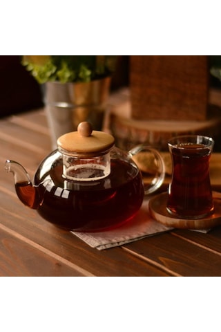 Bambum Lucas Süzgeçli Demlik 900 ML Şeffaf