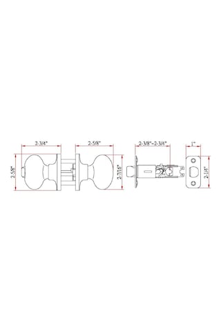 Design House 750588 Yumurta 2 Yönlü Mandal Gizlilik Kapı Tokmağı, Yağ Ovuşturdu Bronz, Yatak Ve Banyo