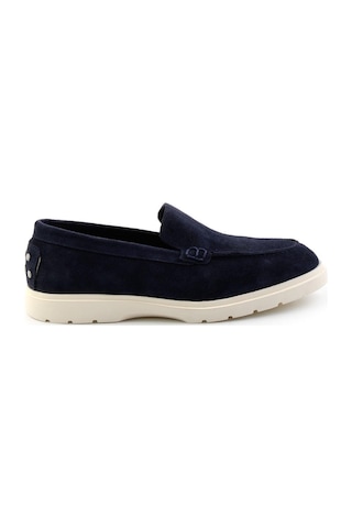 Bambi Lacivert Leather Erkek Loafer Ayakkabı E01087112702 Lacivert