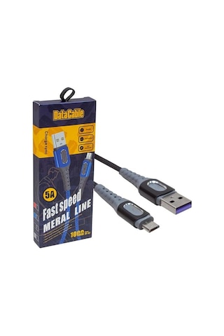 Powermaster Pm-3780 Örgülü 5 Amper Micro Usb Hızlı Şarj Data Kablosu