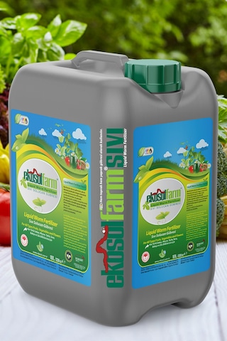 EkosolFarm Sıvı Solucan Gübresi 10 Litre Organik Bitki Besleyici