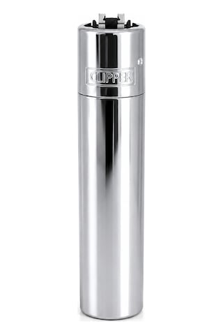 Clipper Metal Gaz Dolumlu Çakmak Pembe Yeşil Degrade Özel Kutulu Premium Model Gri