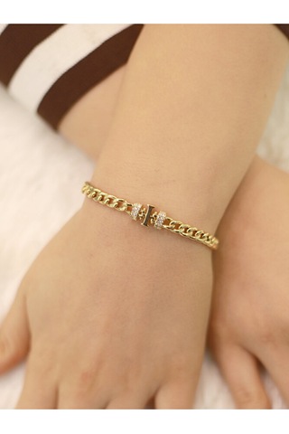 14 Ayar Altın I Harfi Gurmet Bileklik Altın